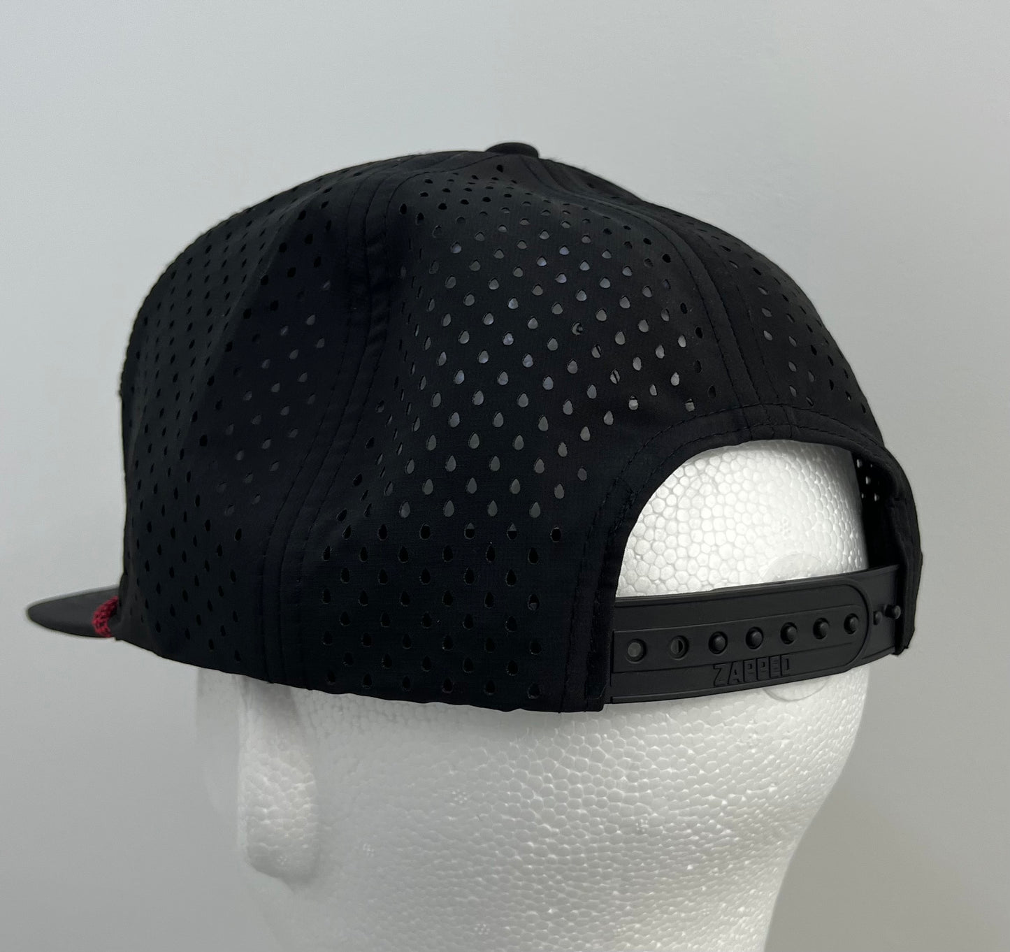 Black 7-panel Rope Hat