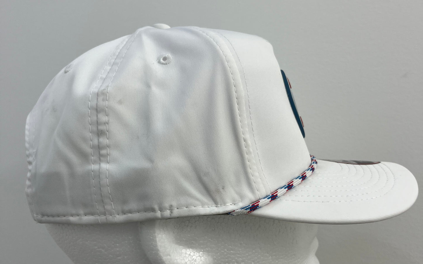 White Retro 5-panel Rope Hat